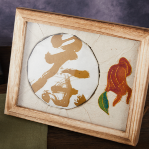Art of tea used as decoration in tea shop, tea store, tea bar, tea room Art of tea in photo frame 1