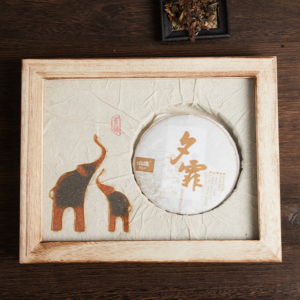 Art of tea used for decoration in tea shop, tea store, tea bar, tea room Art of tea in wood photo frame 1