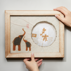 Art of tea used for decoration in tea shop, tea store, tea bar, tea room Art of tea in wood photo frame 3